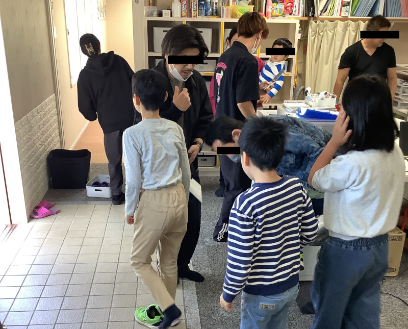 避難訓練の様子
