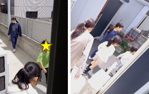 避難訓練の様子