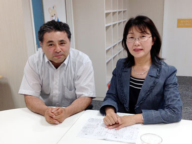 高橋理事長と視察に訪れた木下幸子北九州市議会議員